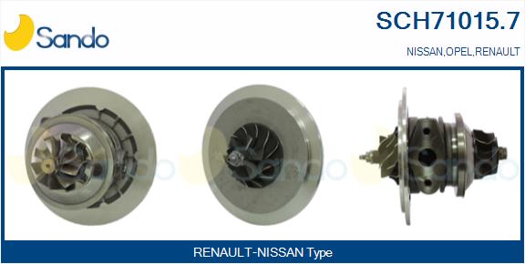 Core assembly, turbocharger (SCH71015.7)