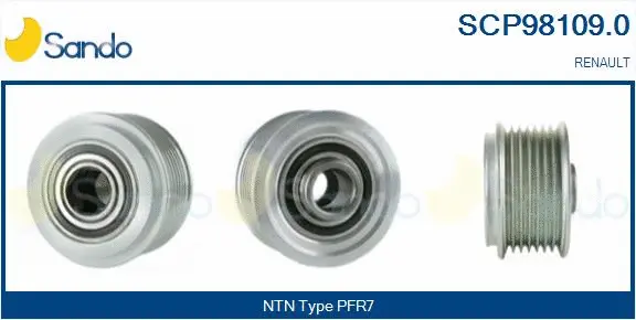 Belt Pulley, alternator (SCP98109.0)