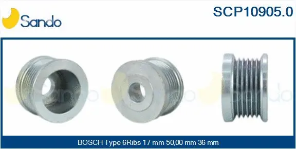 Belt Pulley, alternator (SCP10905.0)