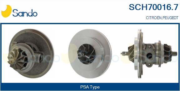 Core assembly, turbocharger (SCH70016.7)