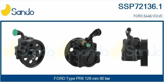 Hydraulic Pump, steering (SSP72136.1)
