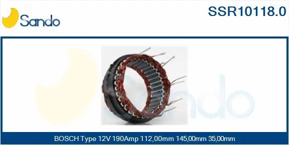 Stator, alternator (SSR10118.0)