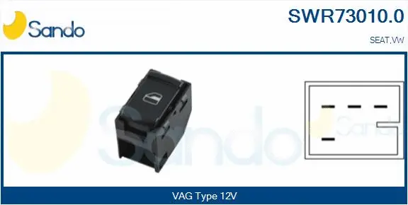 Switch, window regulator (SWR73010.0)