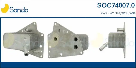 Oil Cooler, engine oil (SOC74007.0)