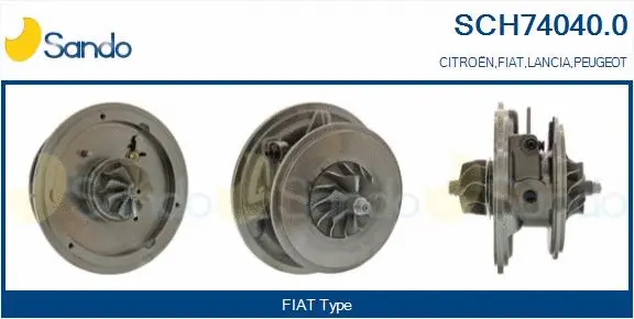 Core assembly, turbocharger (SCH74040.0)