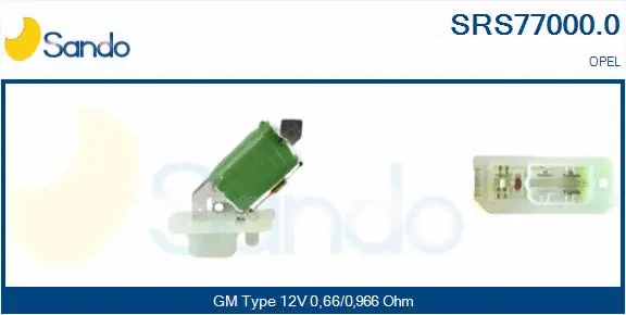 Resistor, interior blower (SRS77000.0)