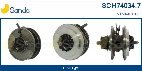 Core assembly, turbocharger (SCH74034.7)