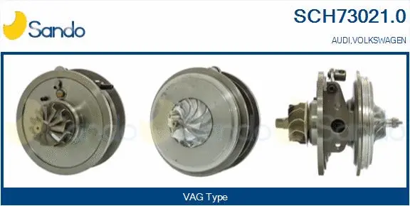 Core assembly, turbocharger (SCH73021.0)