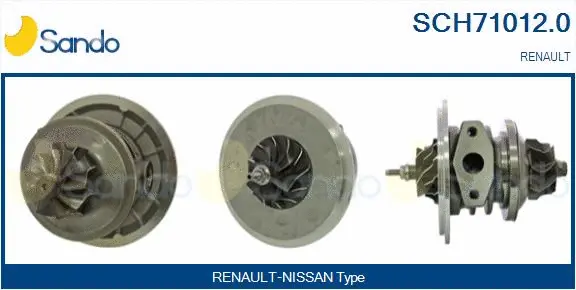 Core assembly, turbocharger (SCH71012.0)