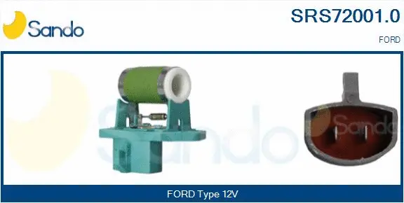 Series resistor, electric motor (radiator fan) (SRS72001.0)
