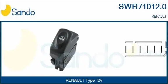 Switch, window regulator (SWR71012.0)