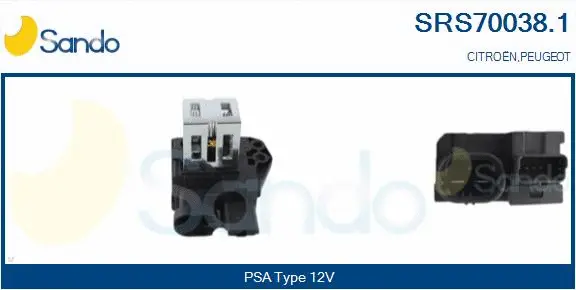 Series resistor, electric motor (radiator fan) (SRS70038.1)