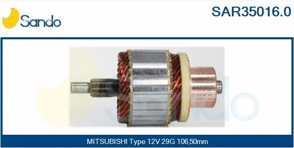 Armature, starter (SAR35016.0)
