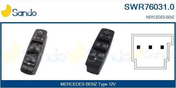 Switch, window regulator (SWR76031.0)