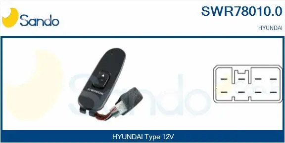 Switch, window regulator (SWR78010.0)