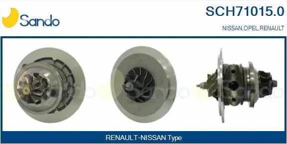 Core assembly, turbocharger (SCH71015.0)