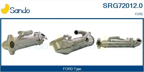 Cooler, exhaust gas recirculation (SRG72012.0)