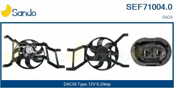 Electric Motor, radiator fan (SEF71004.0)