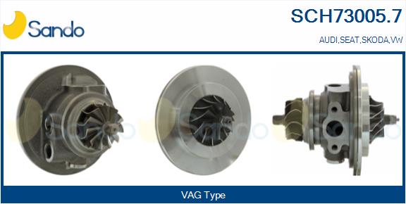 Core assembly, turbocharger (SCH73005.7)