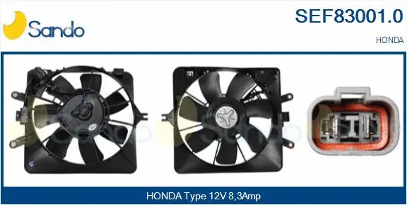 Electric Motor, radiator fan (SEF83001.0)