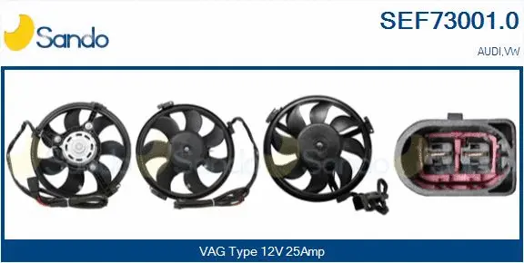 Electric Motor, radiator fan (SEF73001.0)