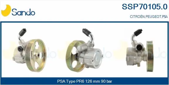 Hydraulic Pump, steering (SSP70105.0)