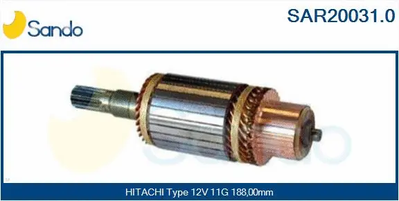 Armature, starter (SAR20031.0)