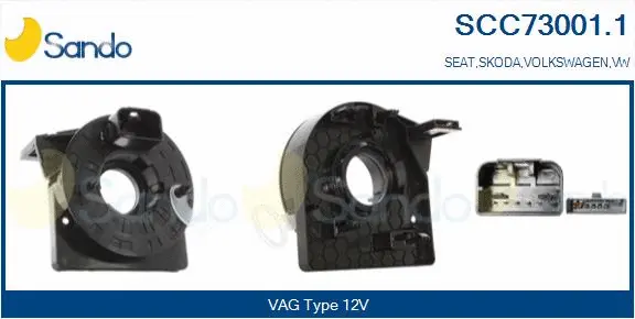 Clockspring, airbag (SCC73001.1)