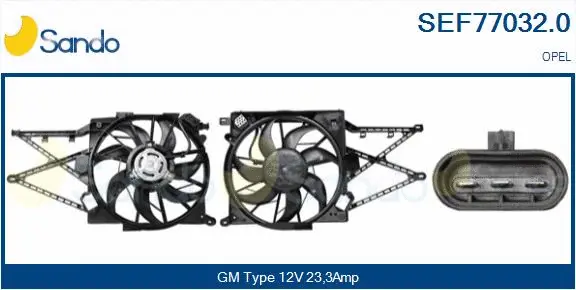 Electric Motor, radiator fan (SEF77032.0)