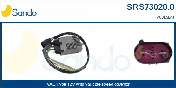 Series resistor, electric motor (radiator fan) (SRS73020.0)
