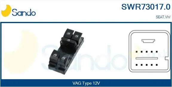 Switch, window regulator (SWR73017.0)