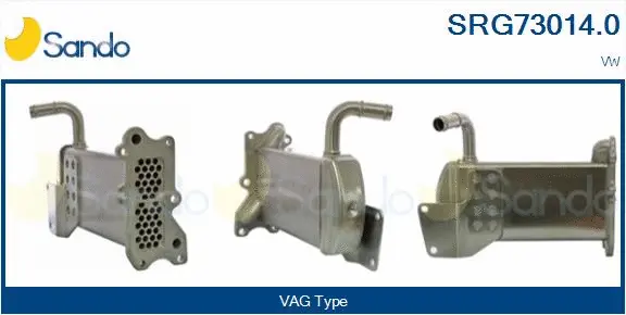 Cooler, exhaust gas recirculation (SRG73014.0)