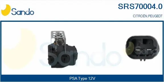 Series resistor, electric motor (radiator fan) (SRS70004.0)