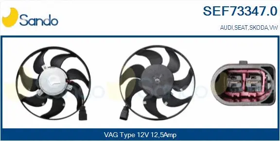 Fan, engine cooling (SEF73347.0)
