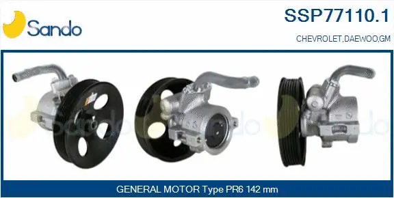 Hydraulic Pump, steering (SSP77110.1)