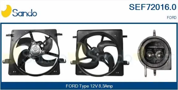 Electric Motor, radiator fan (SEF72016.0)