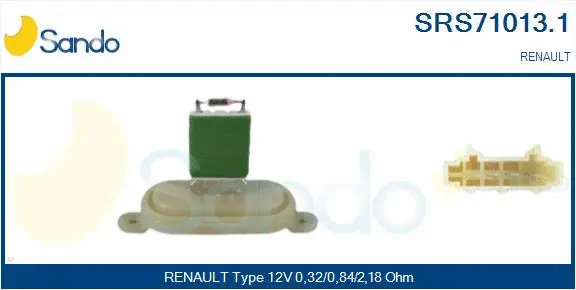 Resistor, interior blower (SRS71013.1)