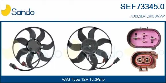 Fan, engine cooling (SEF73345.0)