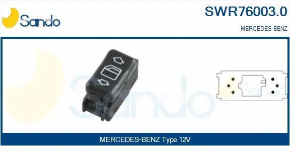 Switch, window regulator (SWR76003.0)