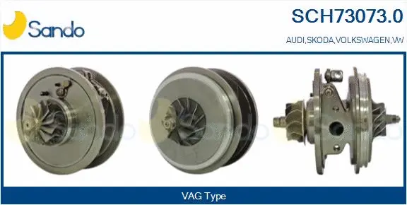 Core assembly, turbocharger (SCH73073.0)