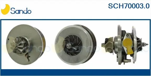 Core assembly, turbocharger (SCH70003.0)