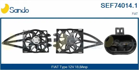Electric Motor, radiator fan (SEF74014.1)