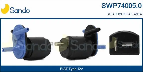 Washer Fluid Pump, window cleaning (SWP74005.0)