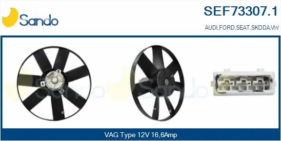 Fan, engine cooling (SEF73307.1)