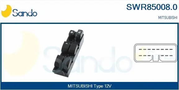 Switch, window regulator (SWR85008.0)