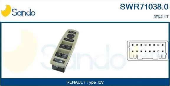 Switch, window regulator (SWR71038.0)