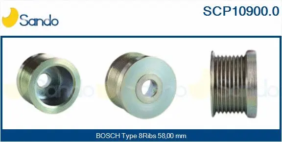 Belt Pulley, alternator (SCP10900.0)