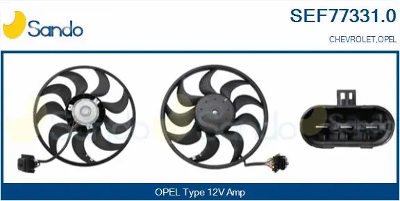Fan, engine cooling (SEF77331.0)