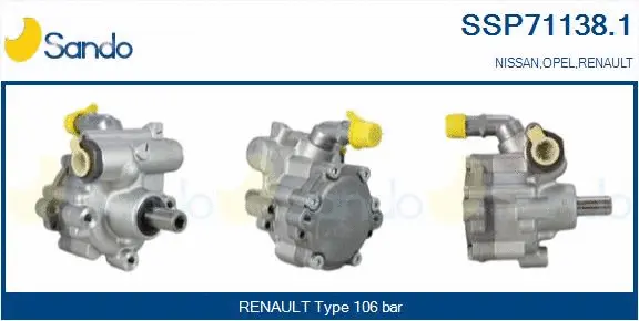 Hydraulic Pump, steering (SSP71138.1)