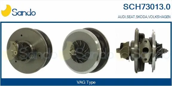 Core assembly, turbocharger (SCH73013.0)